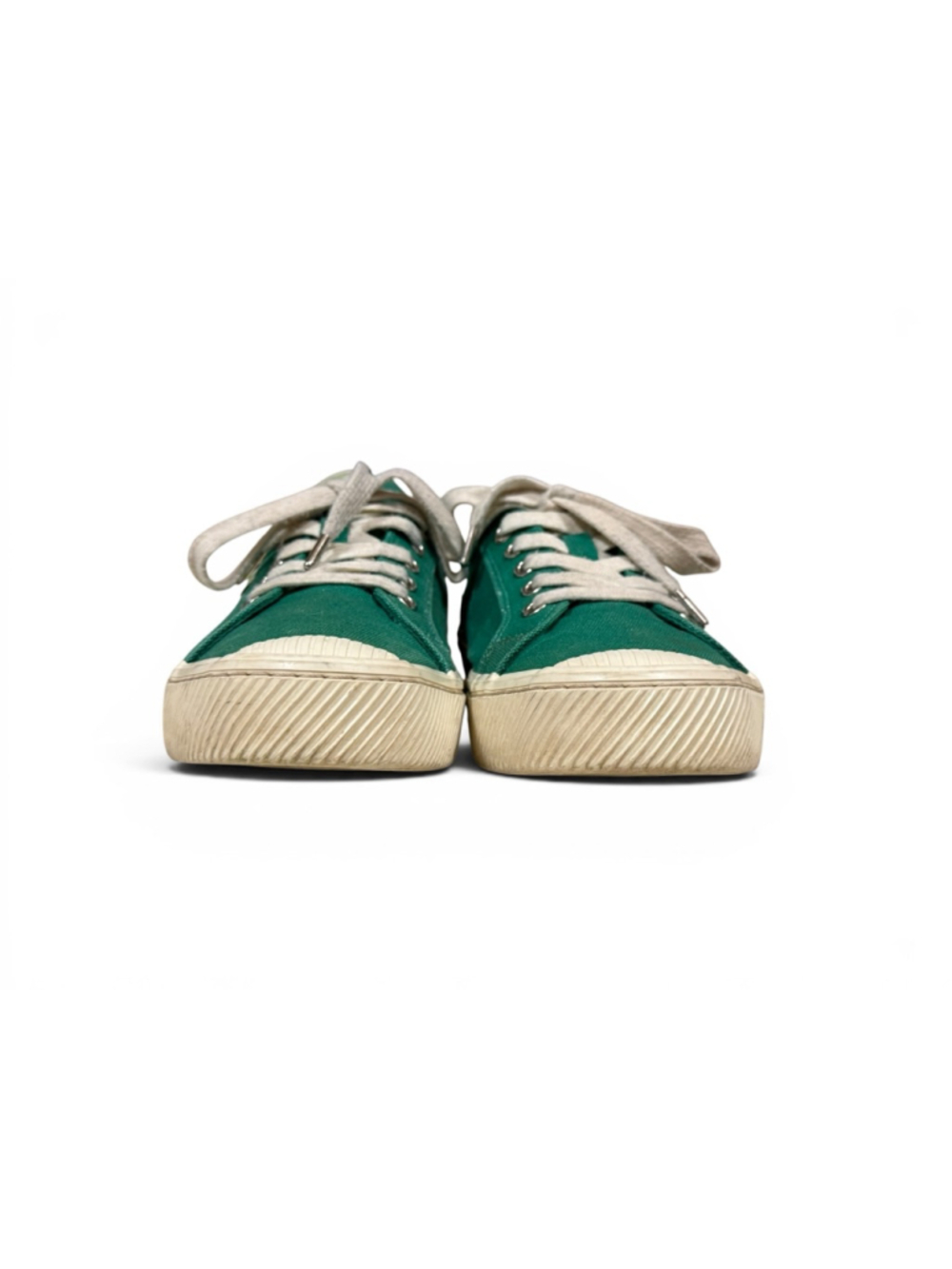Cariuma OCA Low Spring Green Canvas Cork Heel Sneakers W 8.5/M7 Organic Cotton - Picture 4 of 10
